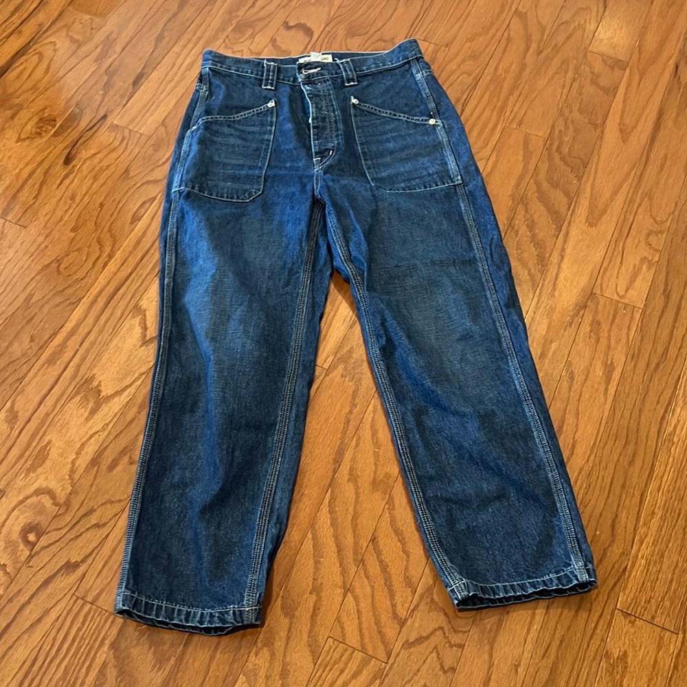 Rivet & Thread High-Rise Relaxed Straight Jeans in Fiske Wash